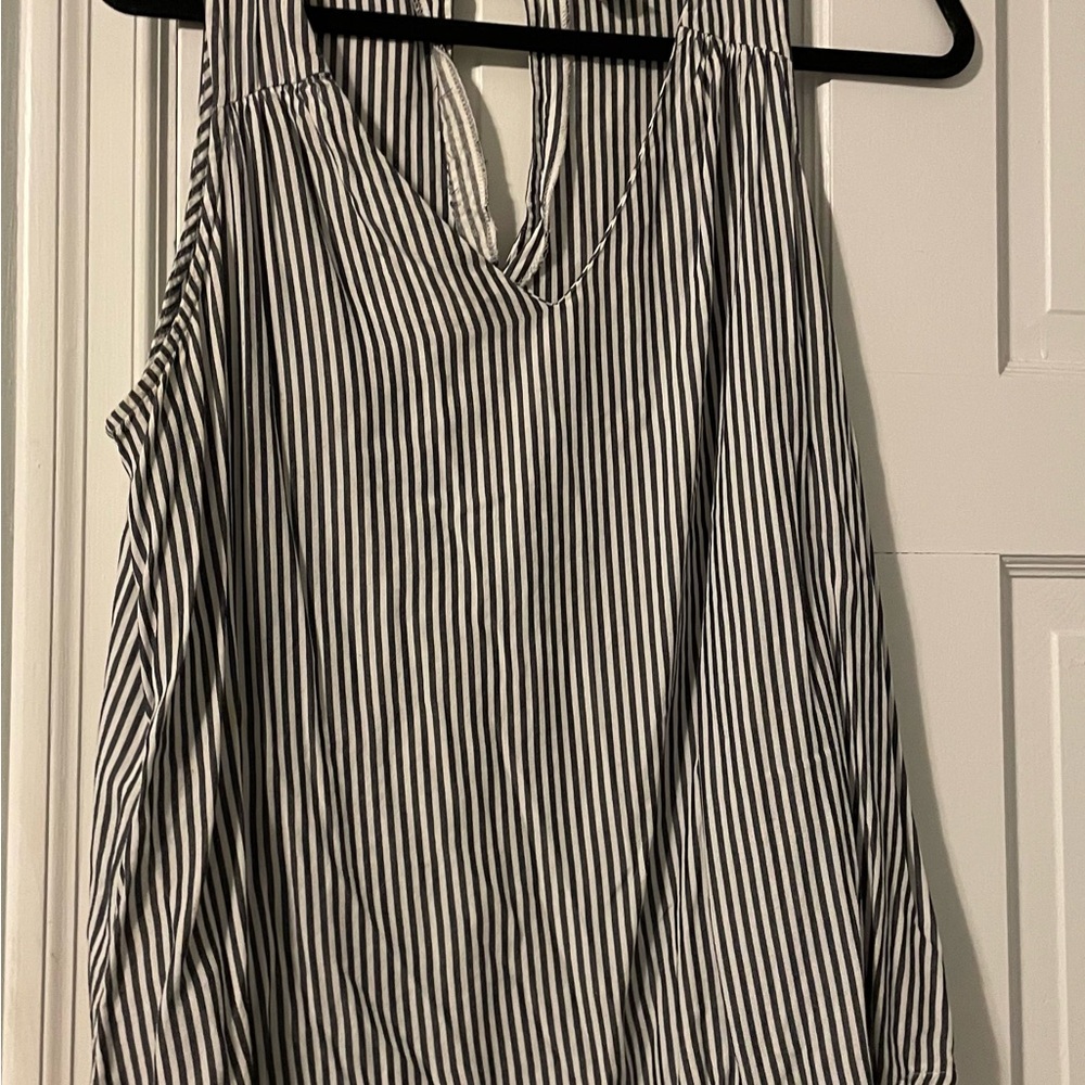 Lightweight Old Navy Striped Tank- Blue & White Large